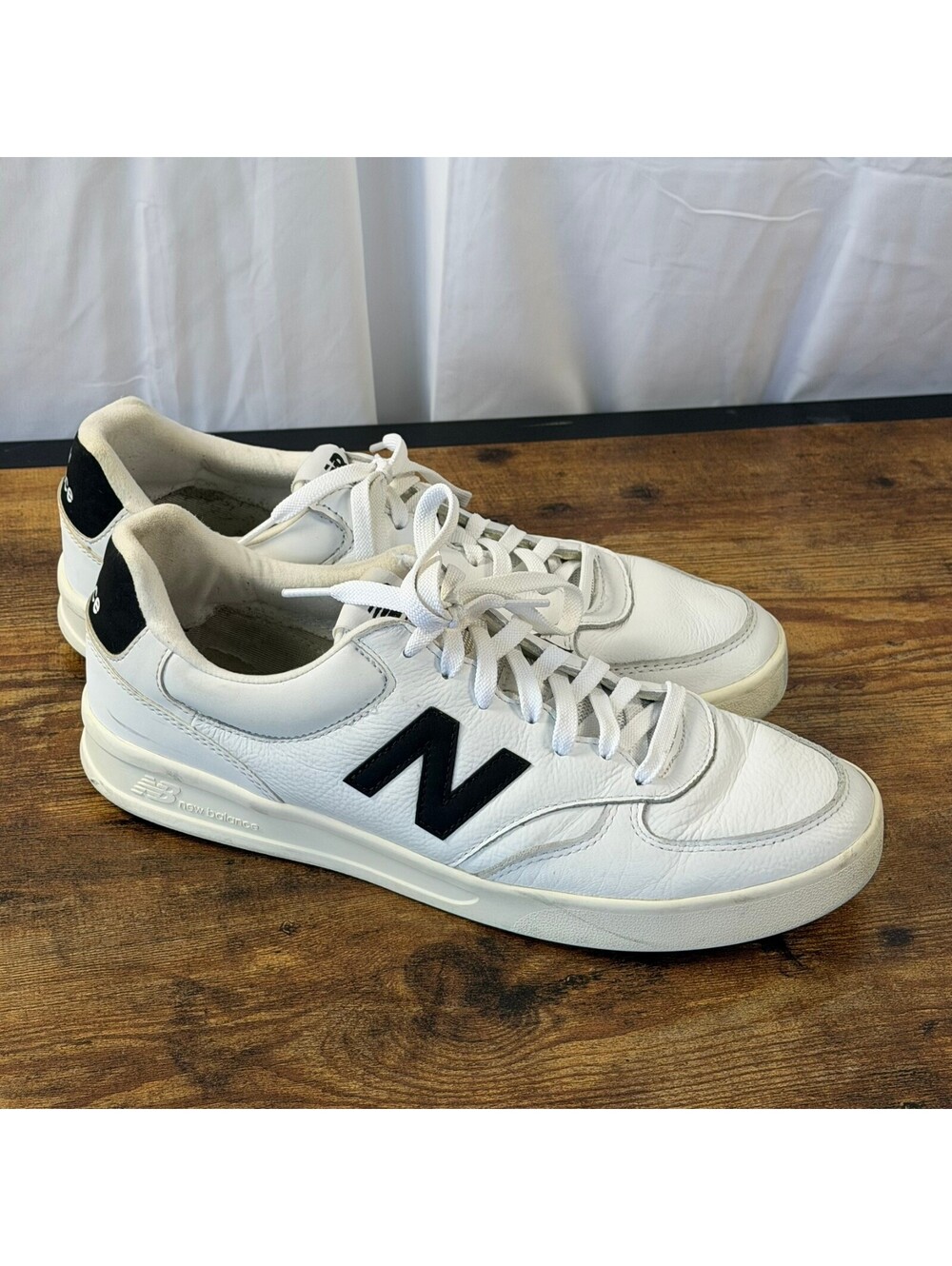 New Balance CT300 V3 The Court Line White Leather Sneakers Mens Size 11